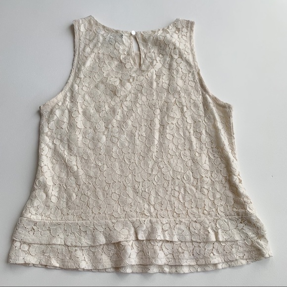 Banana Republic Mad Men Cream Lace Tank Top Size S - Picture 3 of 6